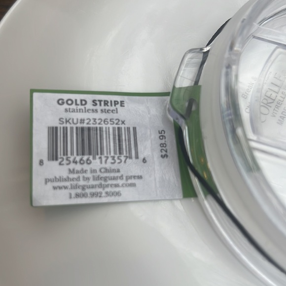 Kate Spade Gold Stripe Tumbler NWT - Picture 9 of 9